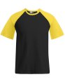 Heren T-shirt Raglan T Promodoro 1060 Black-Gold
